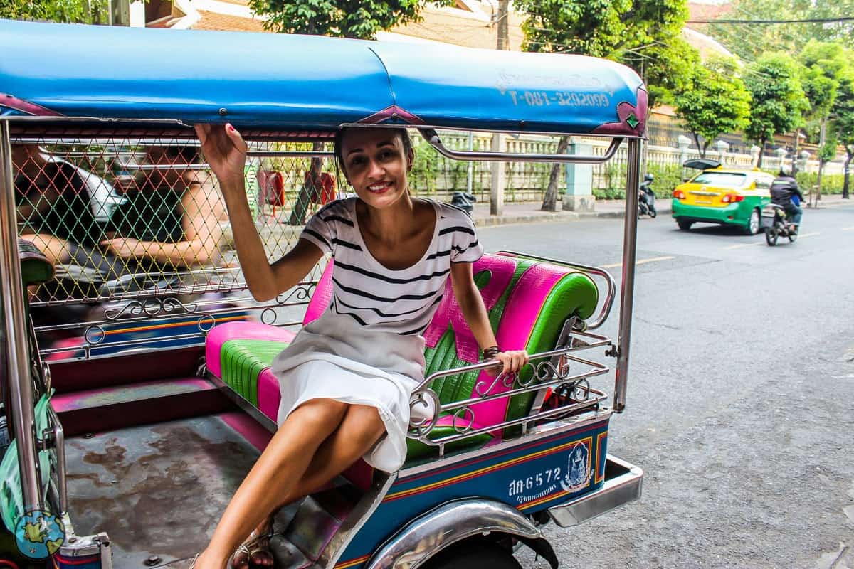 tuk tuk transporte em bangkok