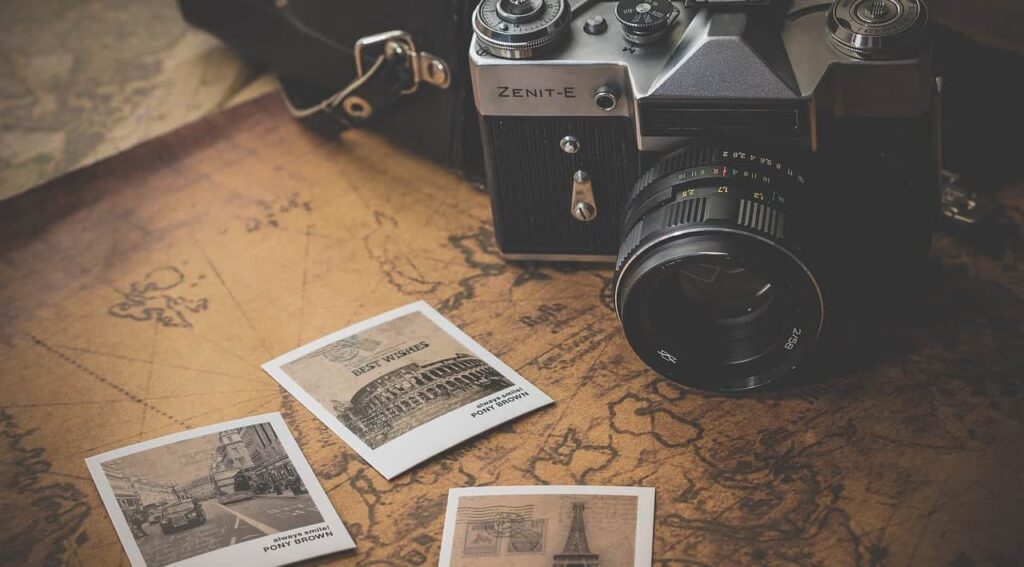 Equipamentos fotográficos viagem e câmera para viagem