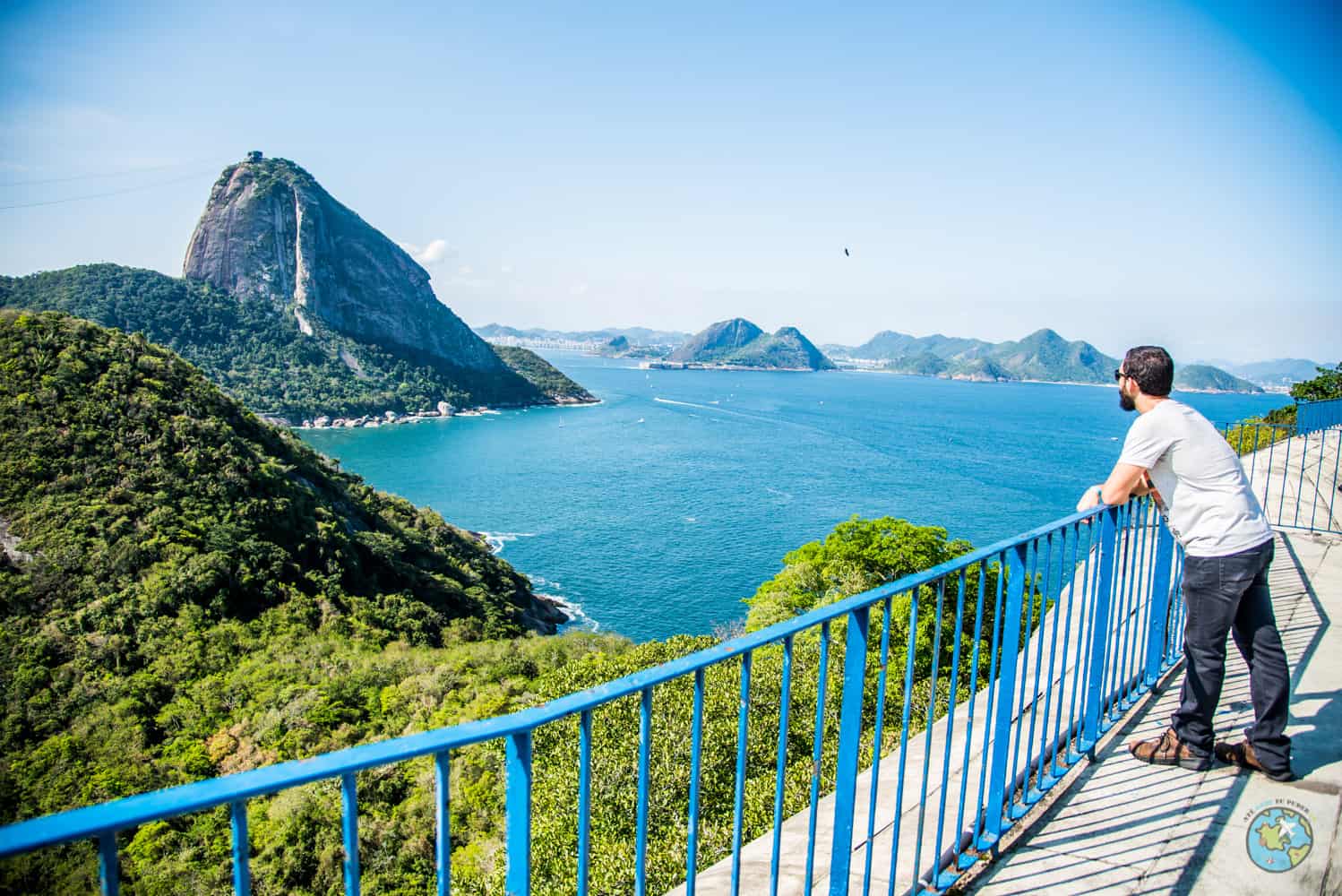 Mirante com vista para o Pão de Açúcar.