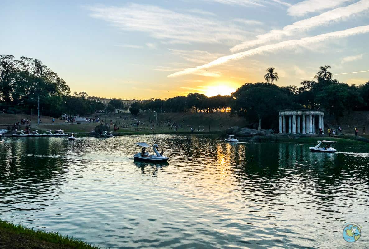 paisagem da quinta da boa vista no rio de janeiro