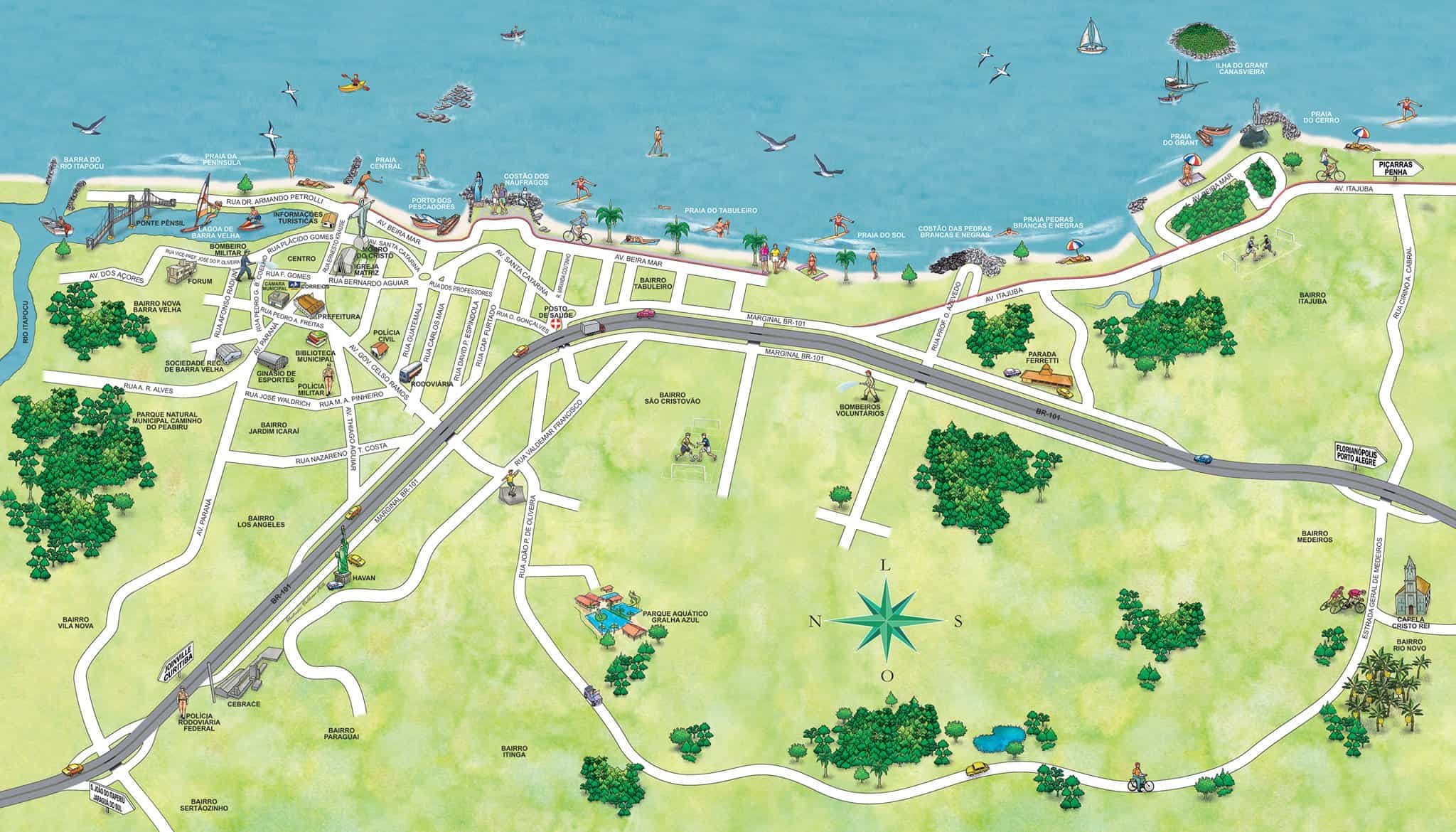Mapa de Barra Velha