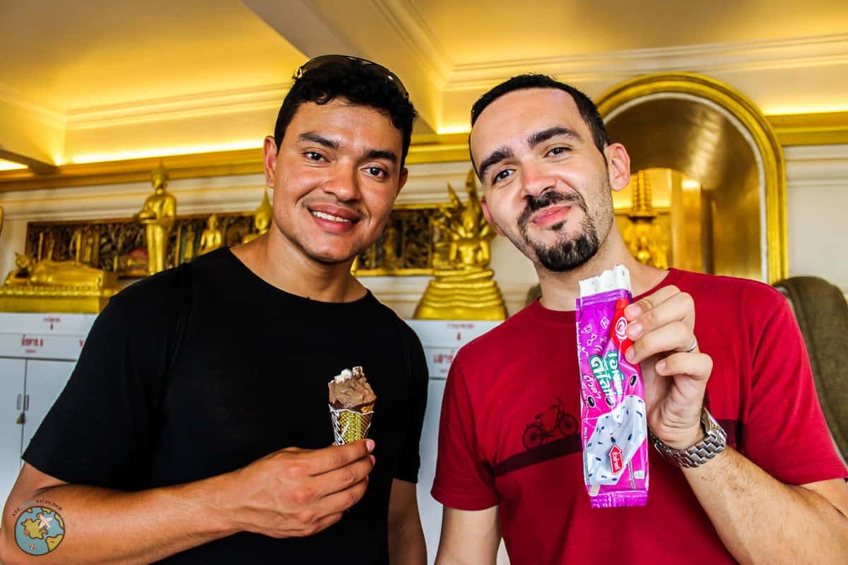 comida típica da Tailândia Picolés asiáticos