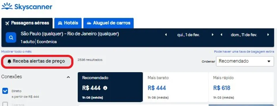 skyscanner passagens