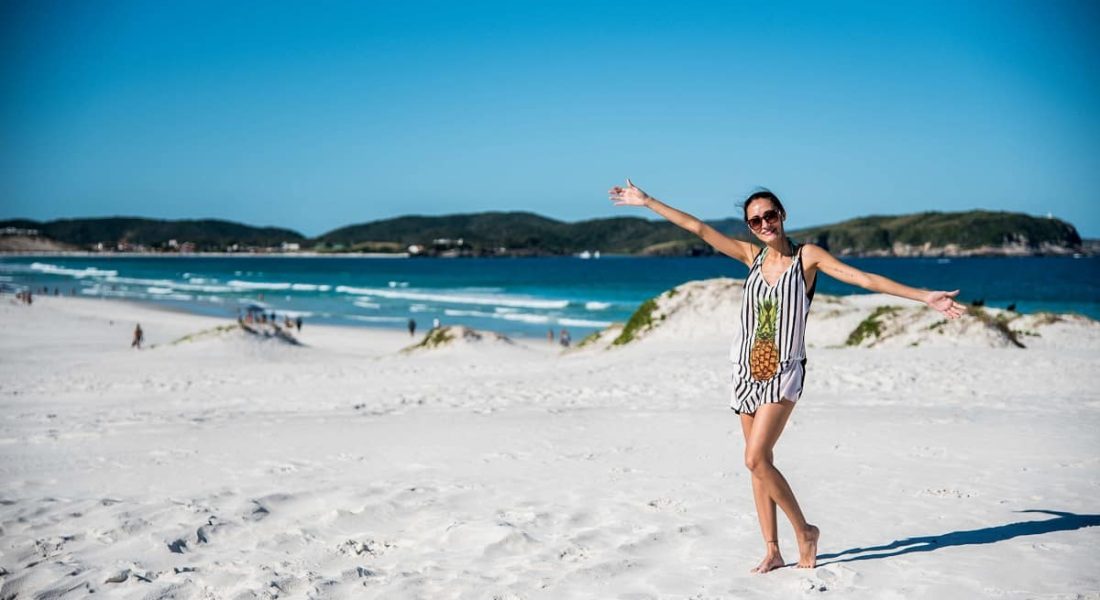 Praia das Dunas em Cabo Frio. o que fazer no Rio de Janeiro no verão